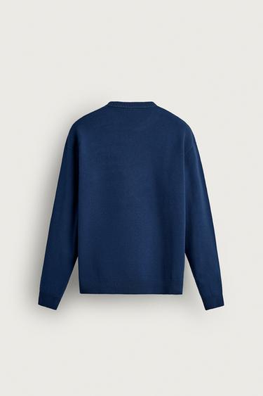 PULL DOUX À COUPE DÉCONTRACTÉE - Bleu roi de Zara - Image 6