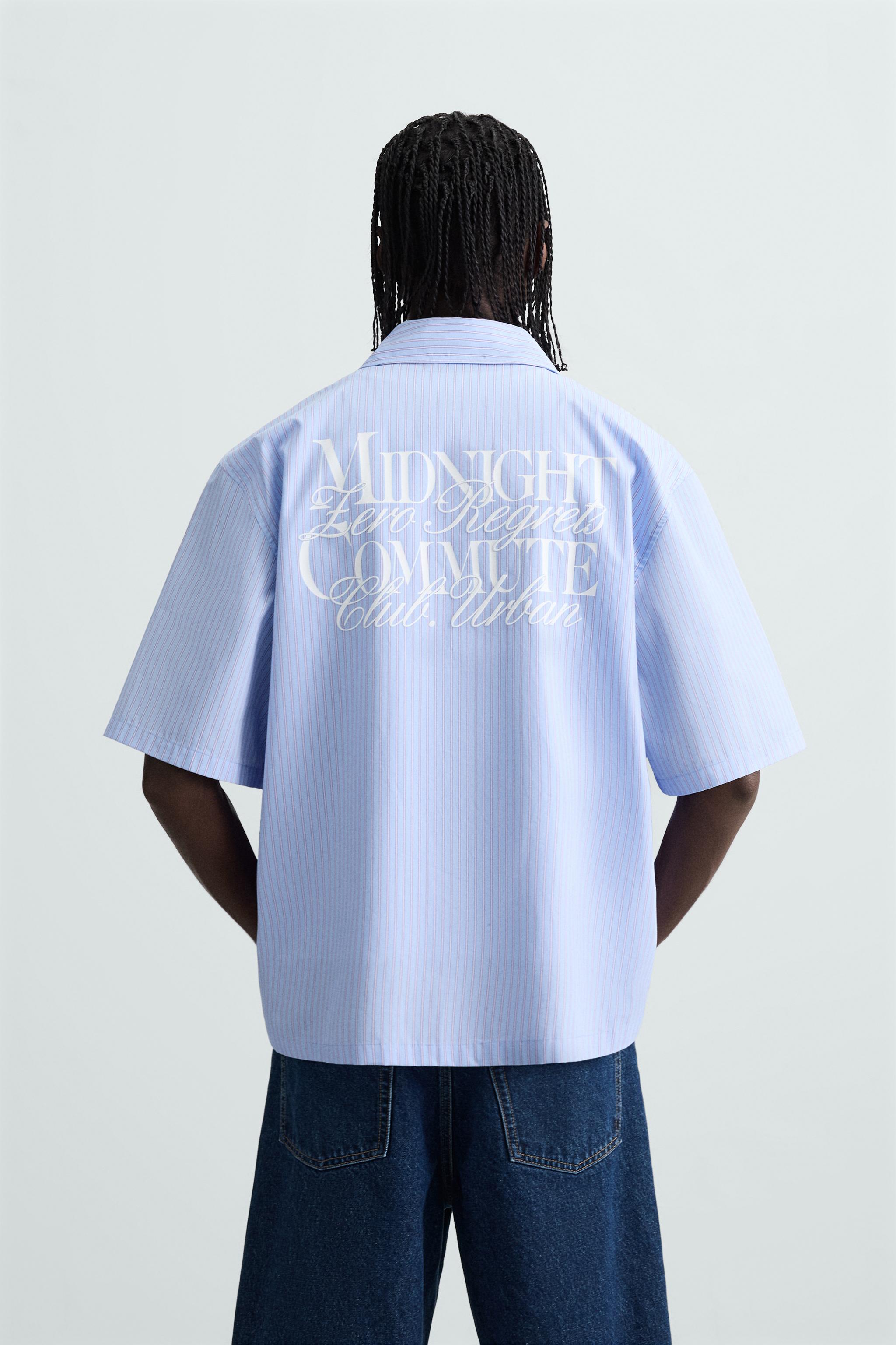 TEXT STRIPE SHIRT - Stripes | ZARA South Africa