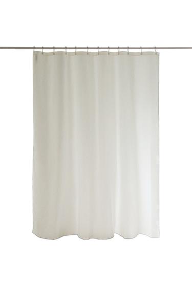 Zara OVERLOCK SHOWER CURTAIN - Blue