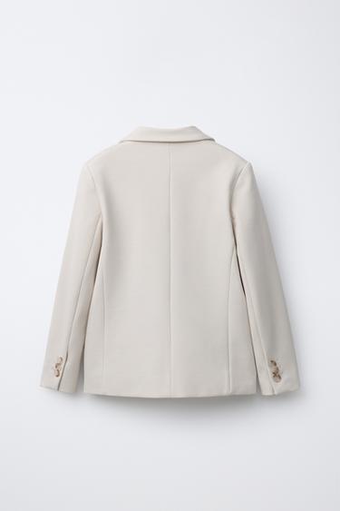 Zara COMFORT SUIT BLAZER - Mid-ecru