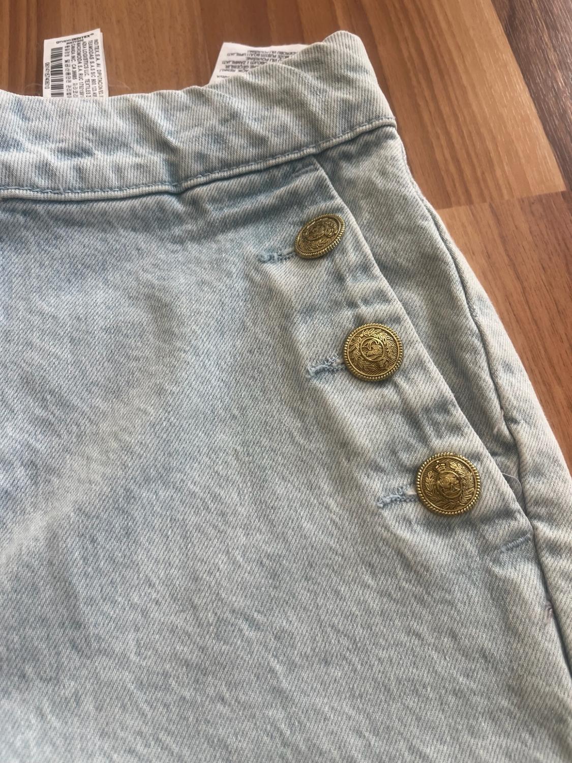 STRAIGHT FIT TROUSERS WITH GOLDEN BUTTONS - Image 2