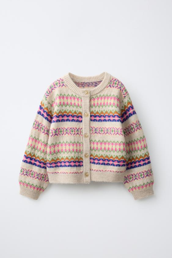 CARDINGAN JACQUARD - Multicoloured by Zara - Image 0