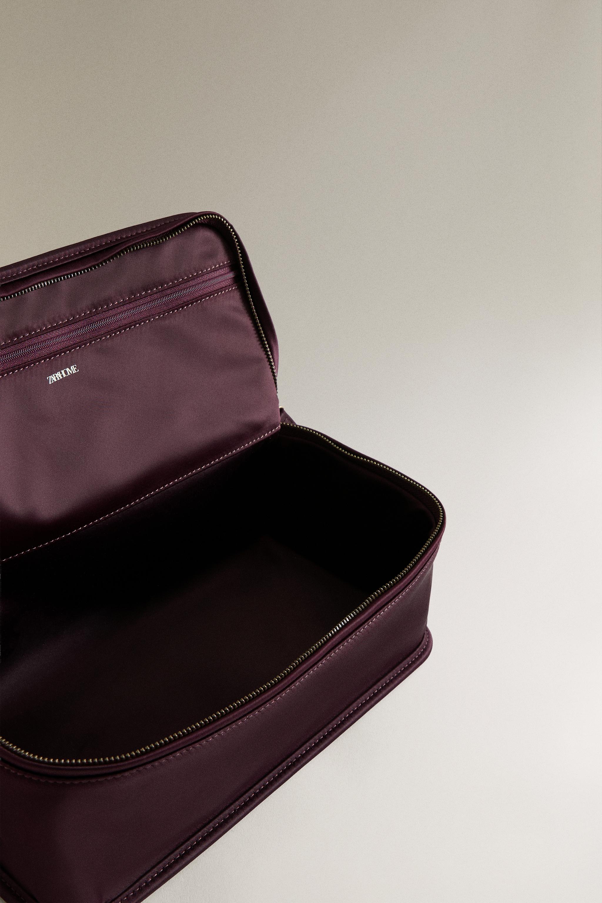 SATEEN OBJECT HOLDER MAKEUP BAG