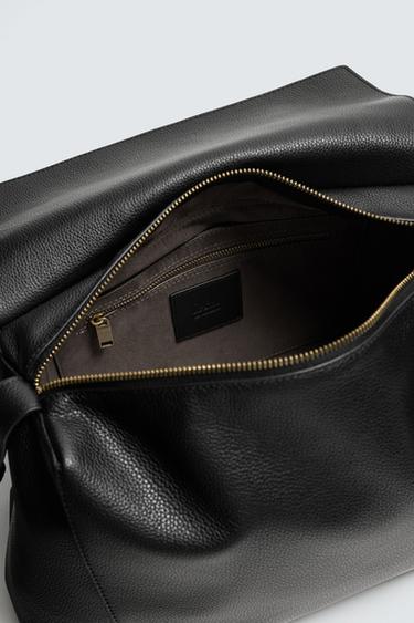 SAC BANDOULIÈRE EN CUIR L ÉDITION LIMITÉE - Noir de Zara - Image 6
