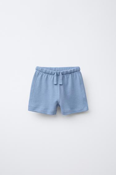 LOT DE DEUX BERMUDAS IMPRIMÉ AVIONS ET UNIES - Bleus de Zara - Image 1