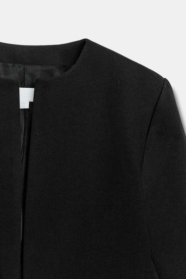 VESTE COURTE À ÉPAULETTES - Noir de Zara - Image 8