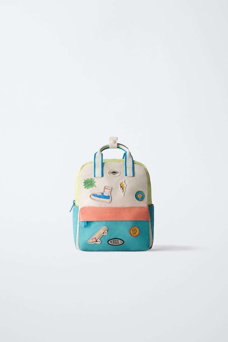 PATCH BACKPACK Blue ZARA New Zealand