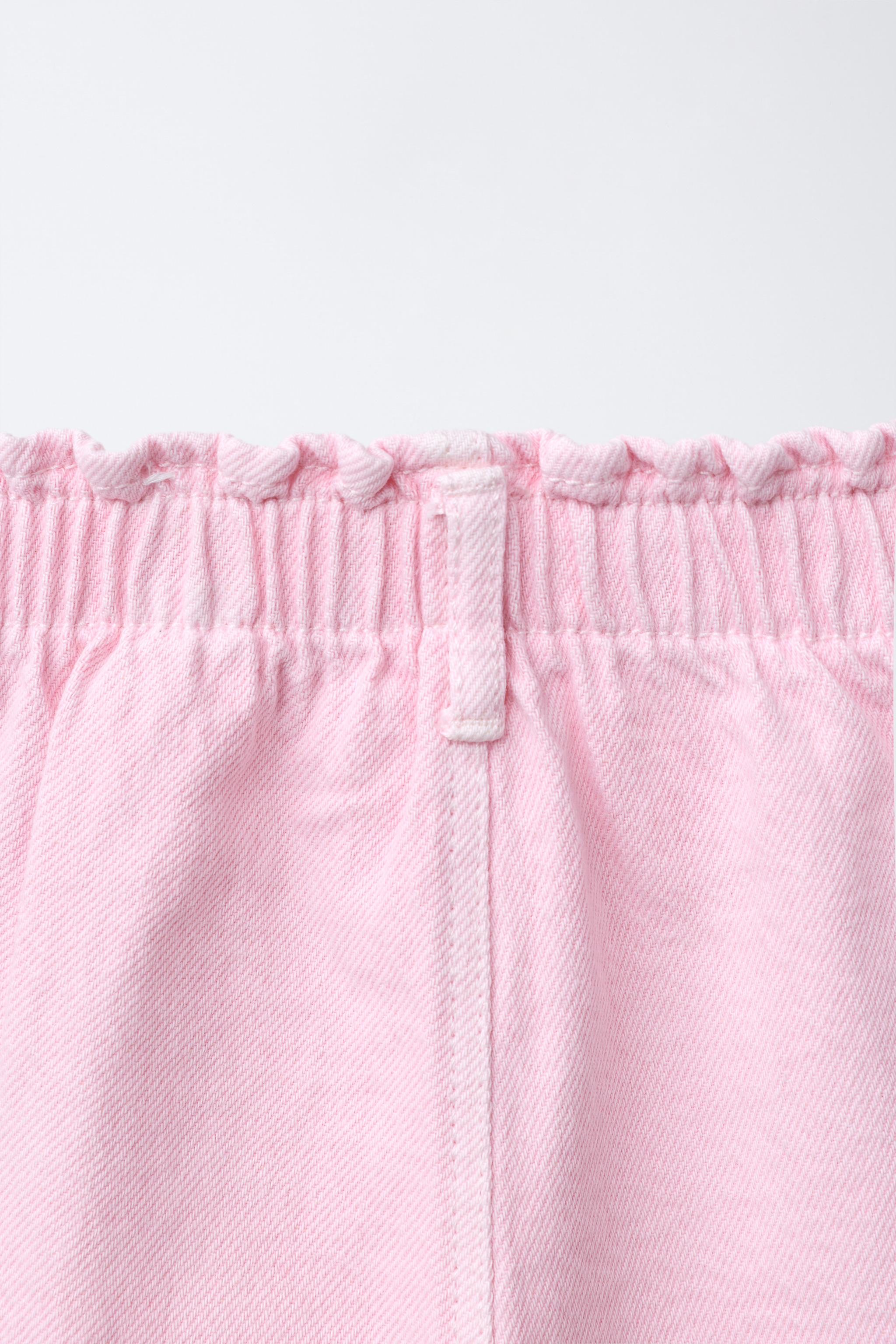 PANTALON SERGÉ BAGGY À POCHES CŒURS