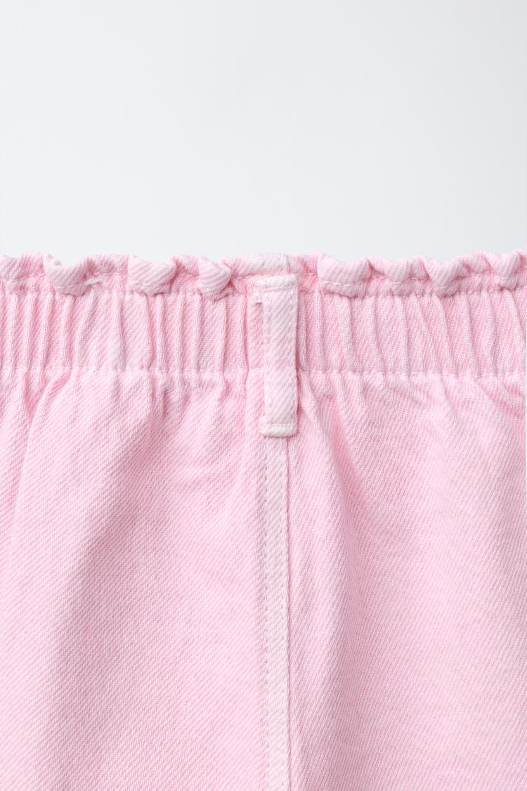 Pantalones baggy de twill con bolsillos de corazón 4