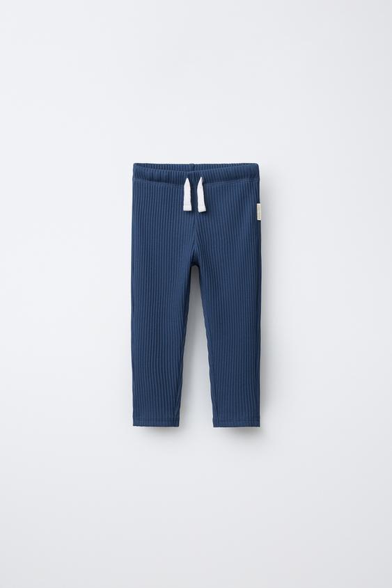 PLAIN LEGGINGS WITH LABEL - Bluish by Zara - Image 0