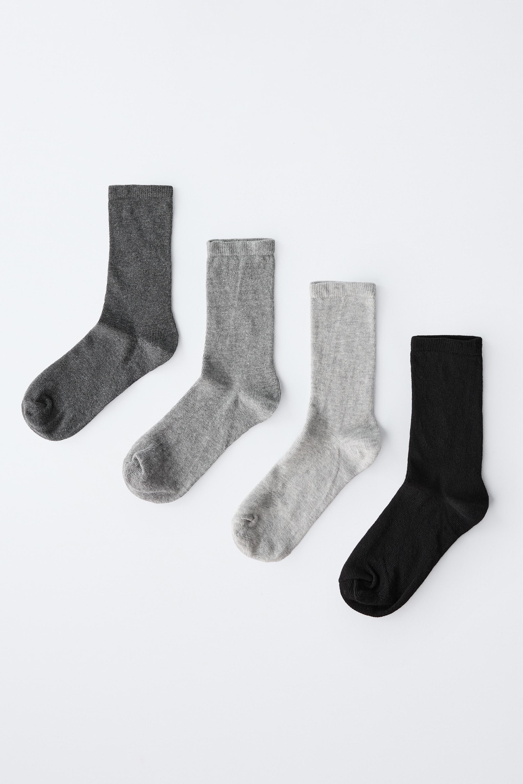 Носки FOUR-PACK SOLID MID-CALF для детей — Zara — фото 3