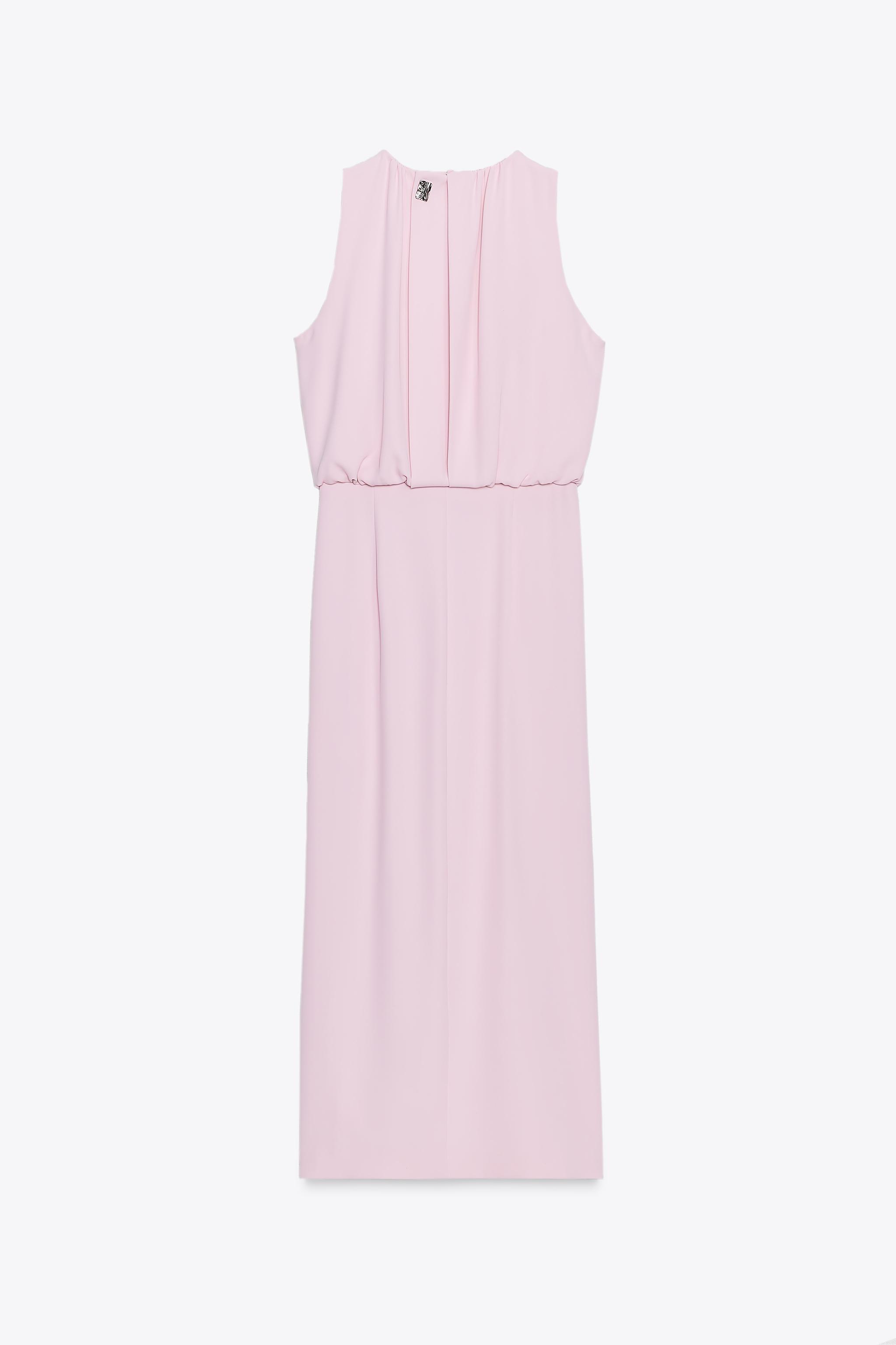 ROBE MIDI À FRONCES