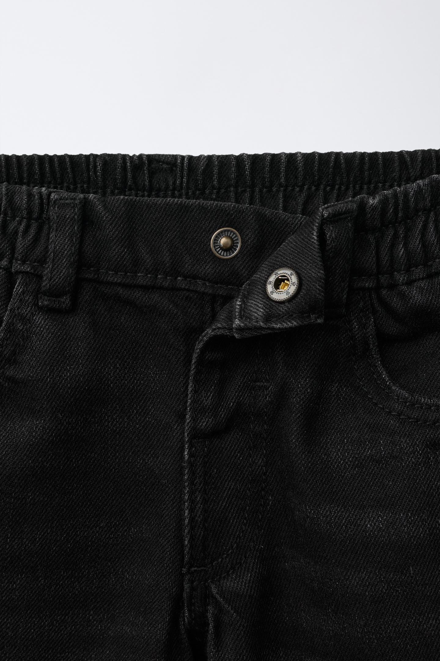 Детские джинсы Zara Baggy, цвет: Чёрный — фото 3