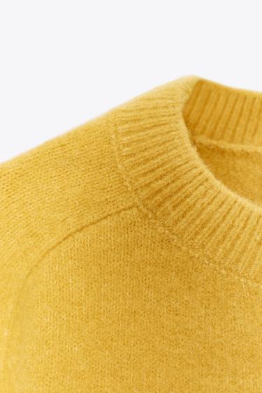 SOFT KNIT BASIC SWEATER - Yellow by Zara - Image 7