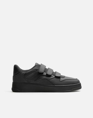 Zara LACELESS SNEAKERS - Black