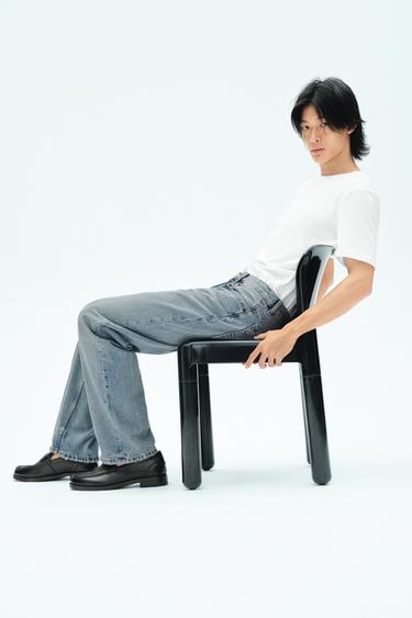 Zara 直筒版牛仔褲 - 藍色