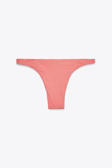 BAS DE BIKINI RAYÉ - Rose de Zara - Image 6
