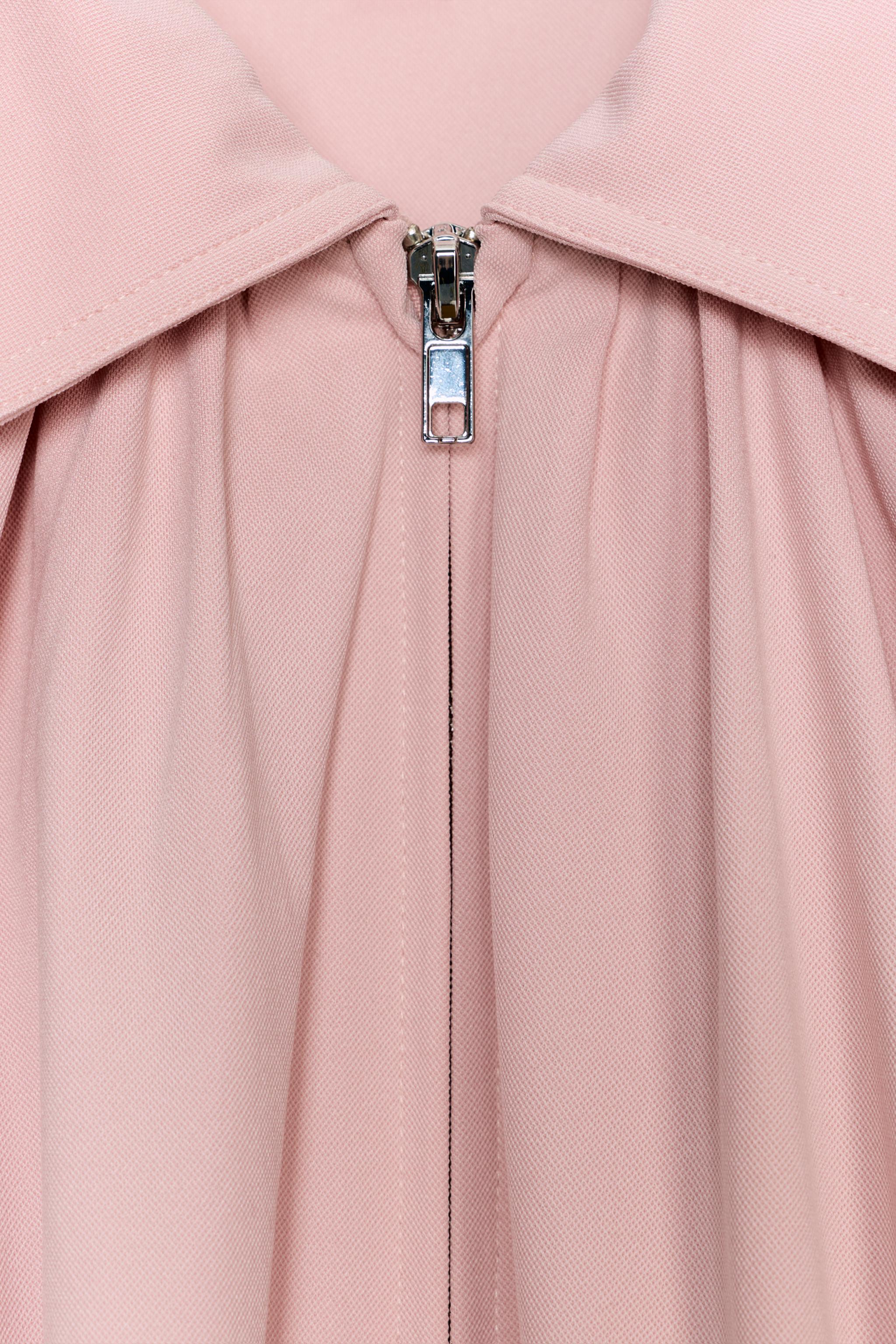 グローブスリーブボンバージャケット - チョークピンク | ZARA Japan