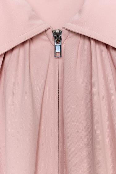 VESTE BOMBER À MANCHES BALLON - Rose craie de Zara - Image 7