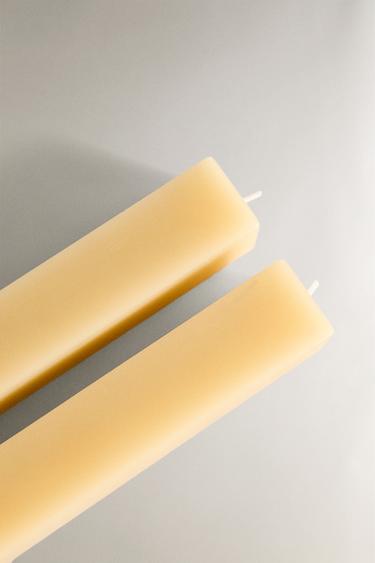 PACK OF SQUARE CANDLES (PACK OF 2) - Vanilla by Zara - Image 2
