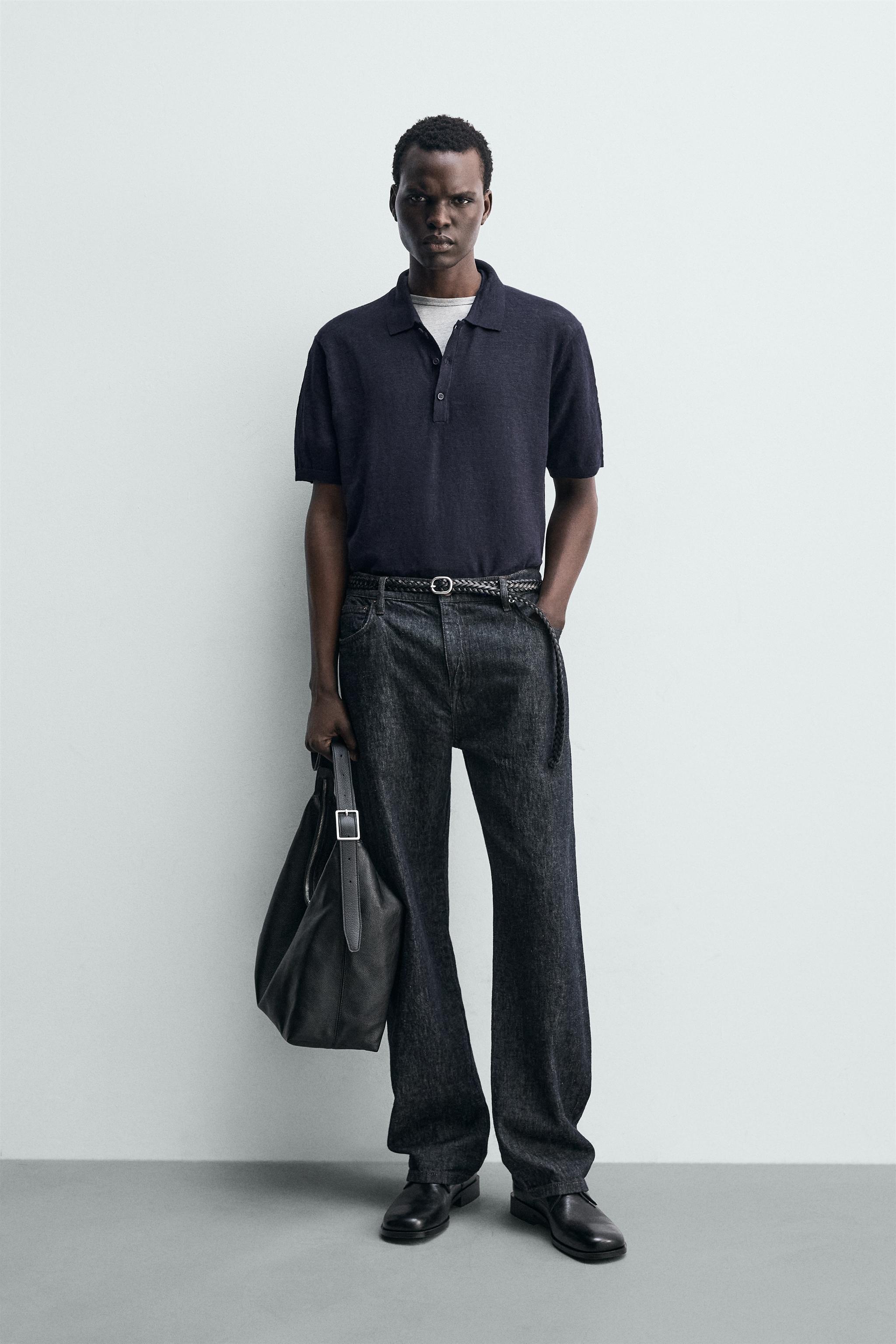 POLO EN MAILLE 100 % LIN