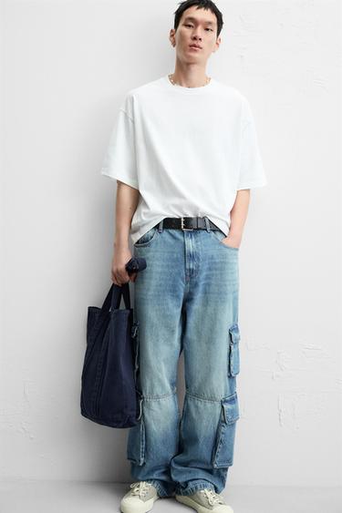 BASIC BOXY FIT T-SHIRT - Oyster-white by Zara - Image 4