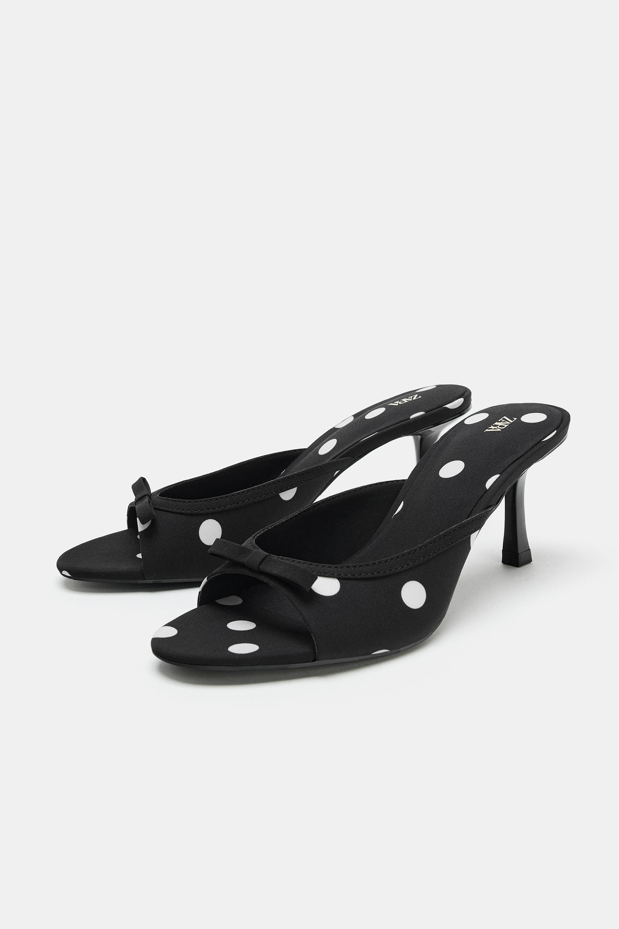 Женские сандалии Zara PRINTED BOW SANDALS — фото 2