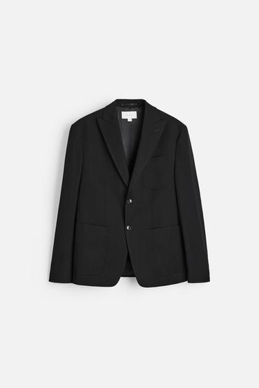 BLAZER 100% LANA - Negro de Zara