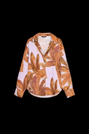 PRINTED SATIN SHIRT - Multicoloured by Zara - Image 0