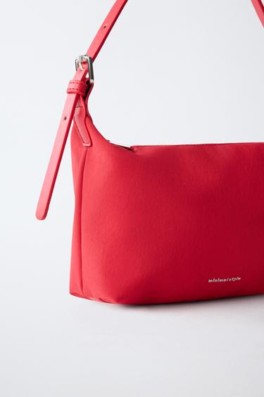 SAC SHOULDER EN NYLON - Rouge de Zara - Image 2