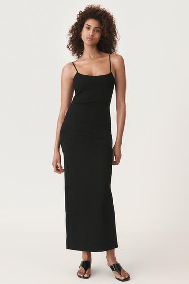 СУКНЯ СЕРЕДНЬОЇ ДОВЖИНИ ІЗ БРЕТЕЛЯМИ 50TH ANNIVERSARY - Чорний Zara