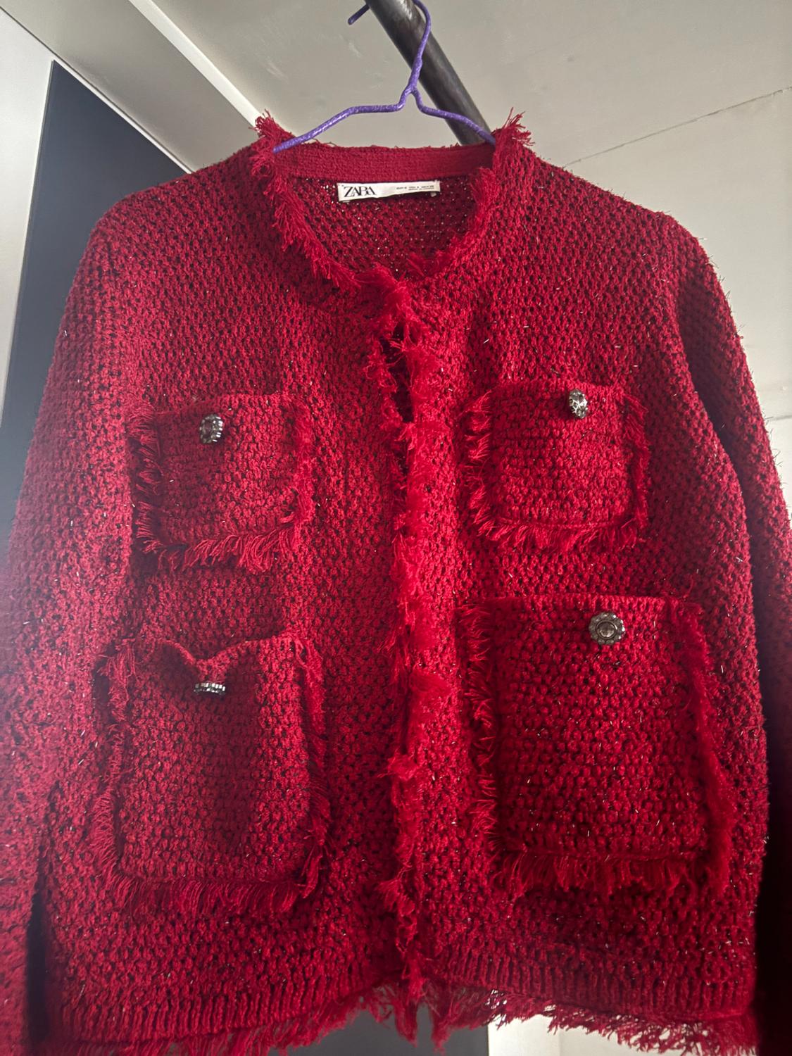 CARDIGAN WITH A FRAYED FINISH - Image 5