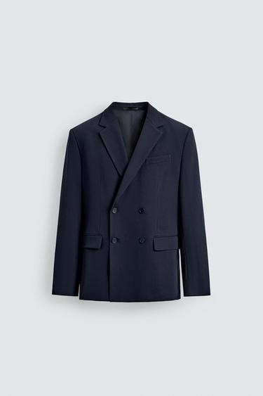 BLAZER CRUZADA CONFORT - Marino de Zara