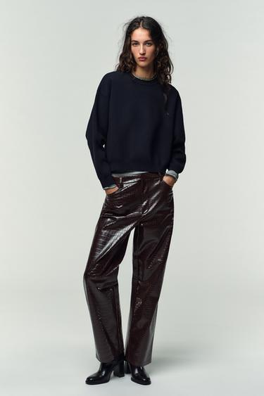 SUDADERA PUNTO LISO - Marino de Zara - Imagen 0