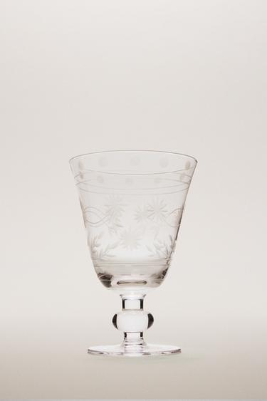 COPA VIDRIO TALLADO - de Zara