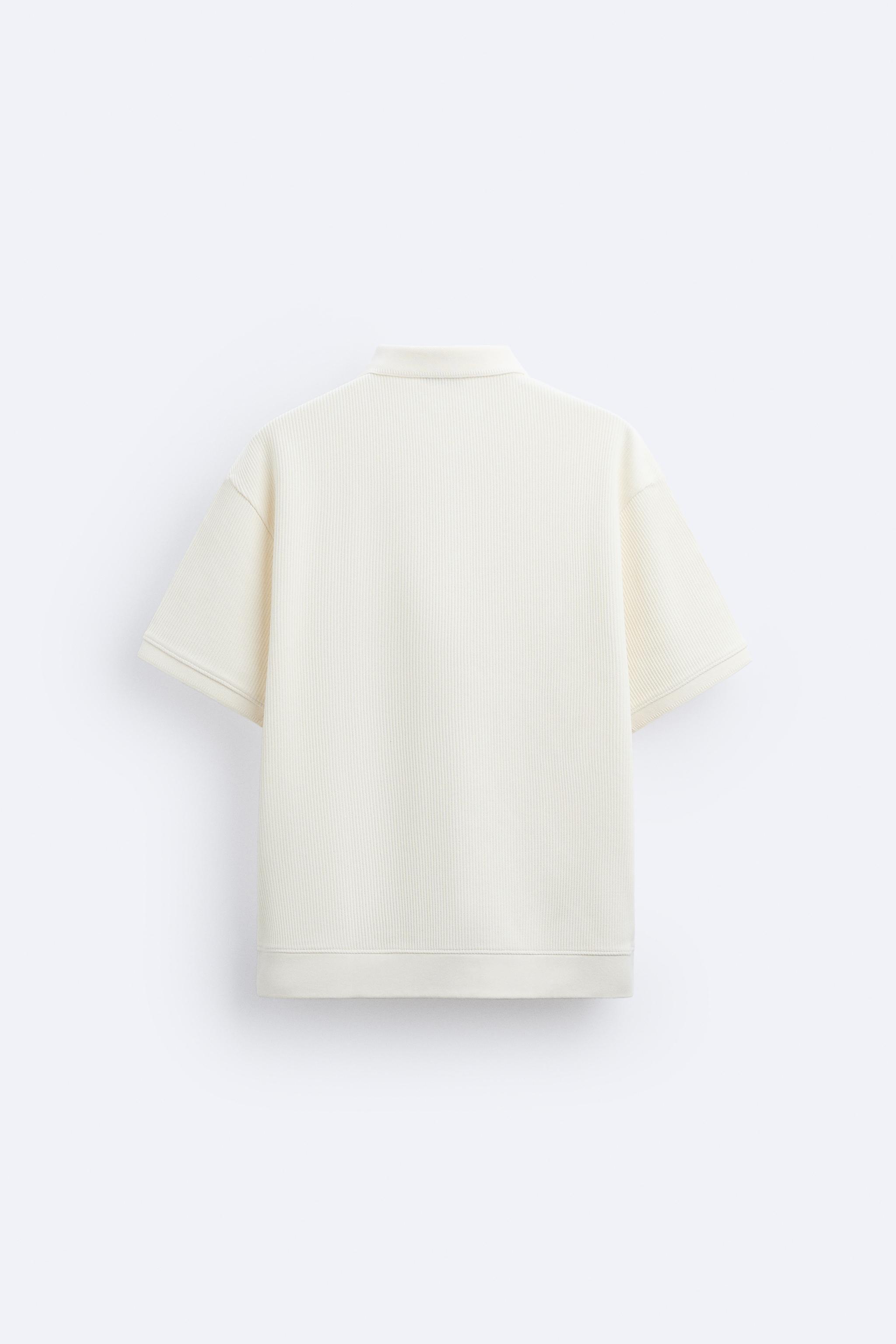 Zara white outlet polo neck