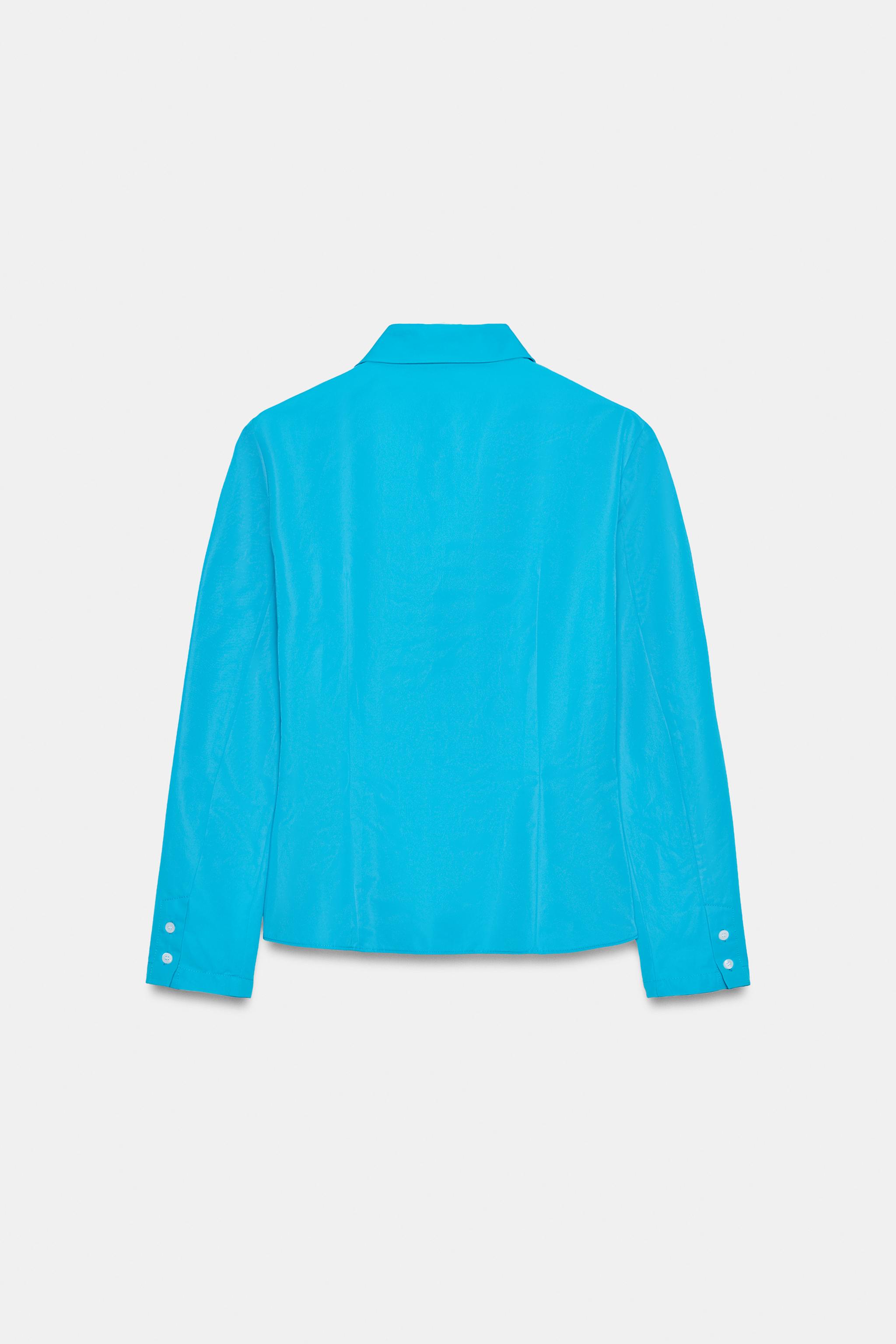 CHEMISE CINTRÉE EN TAFFETAS