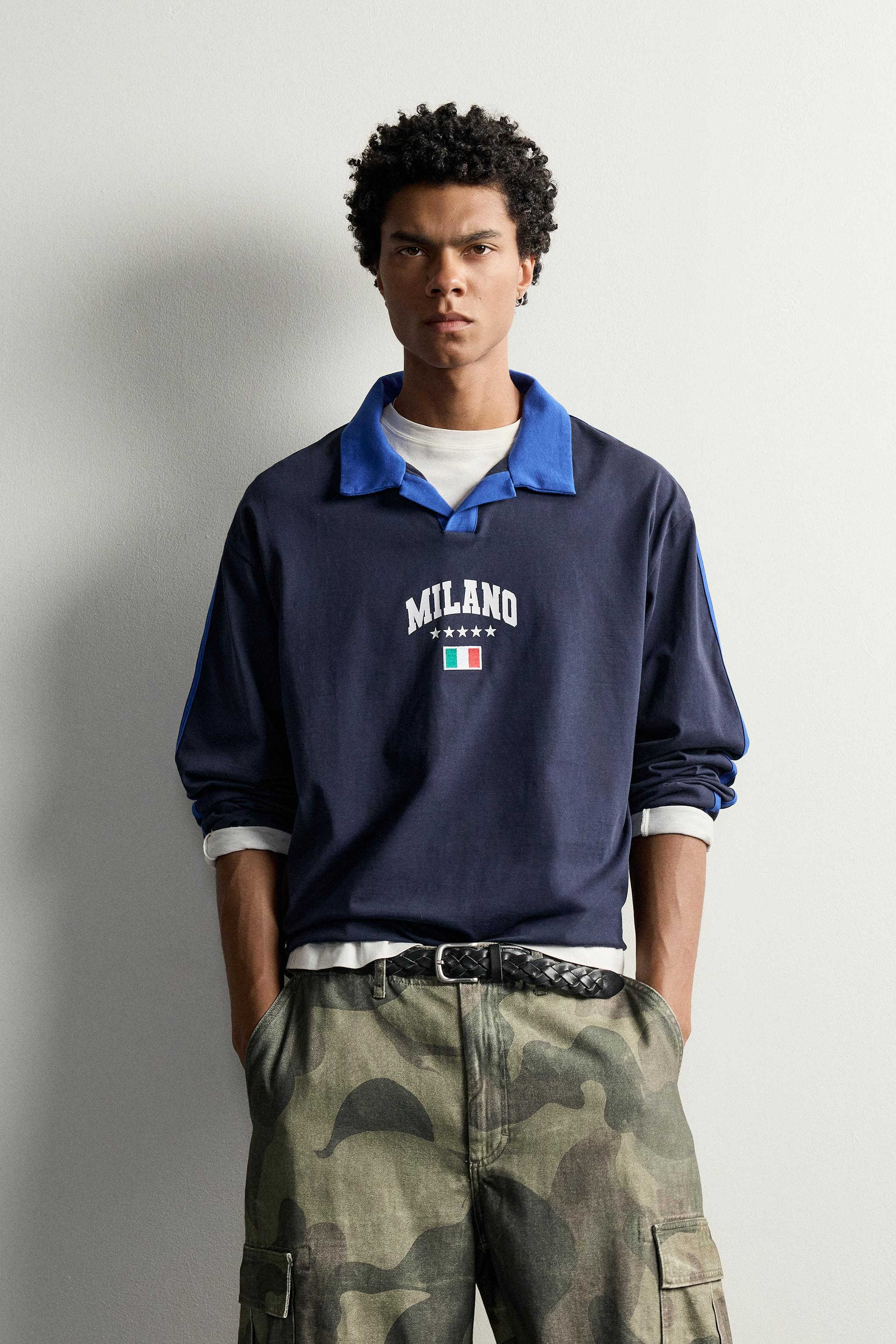 RELAXED FIT FLAG POLO SHIRT