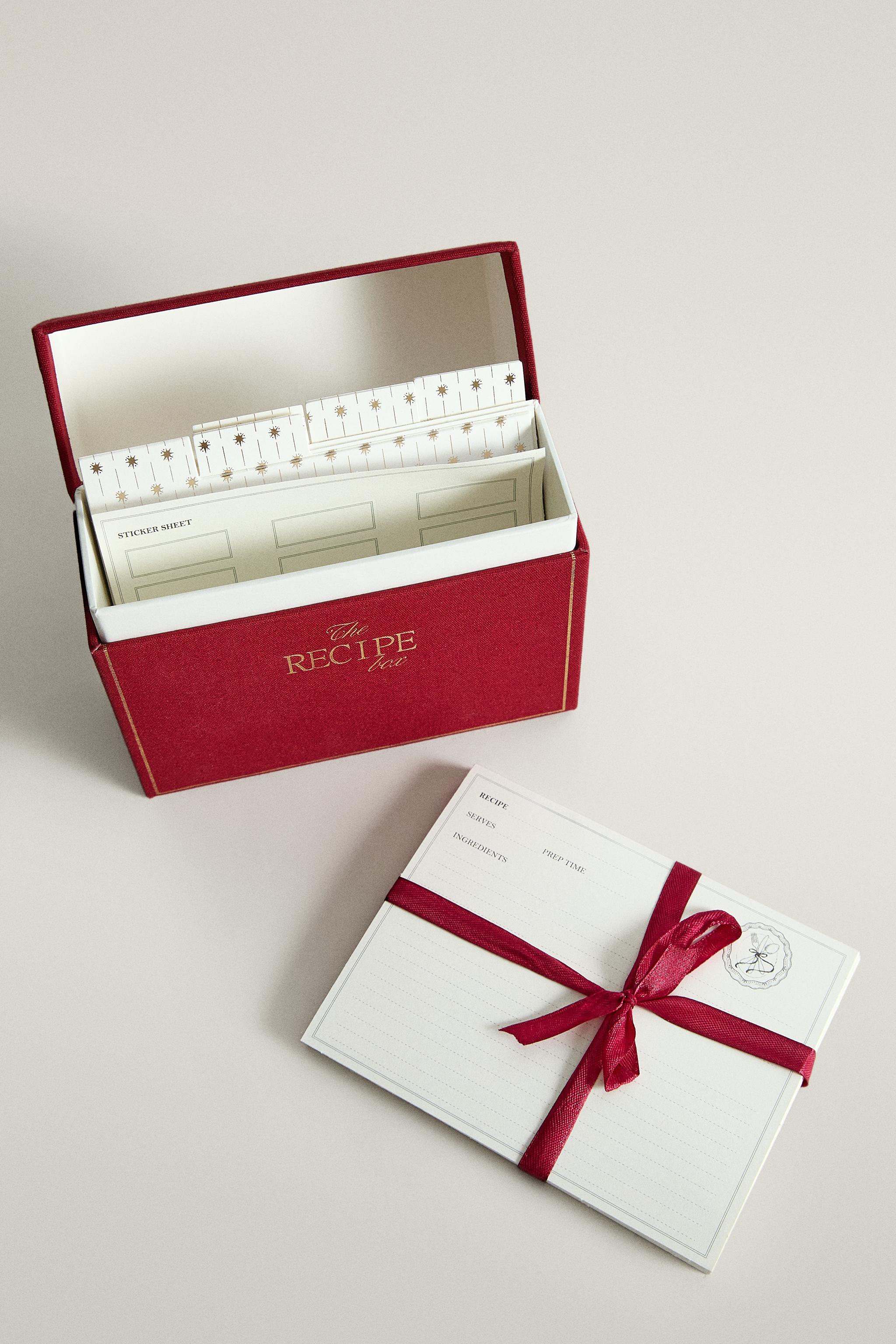CHRISTMAS RECIPE CARD BOX (ENGLISH)