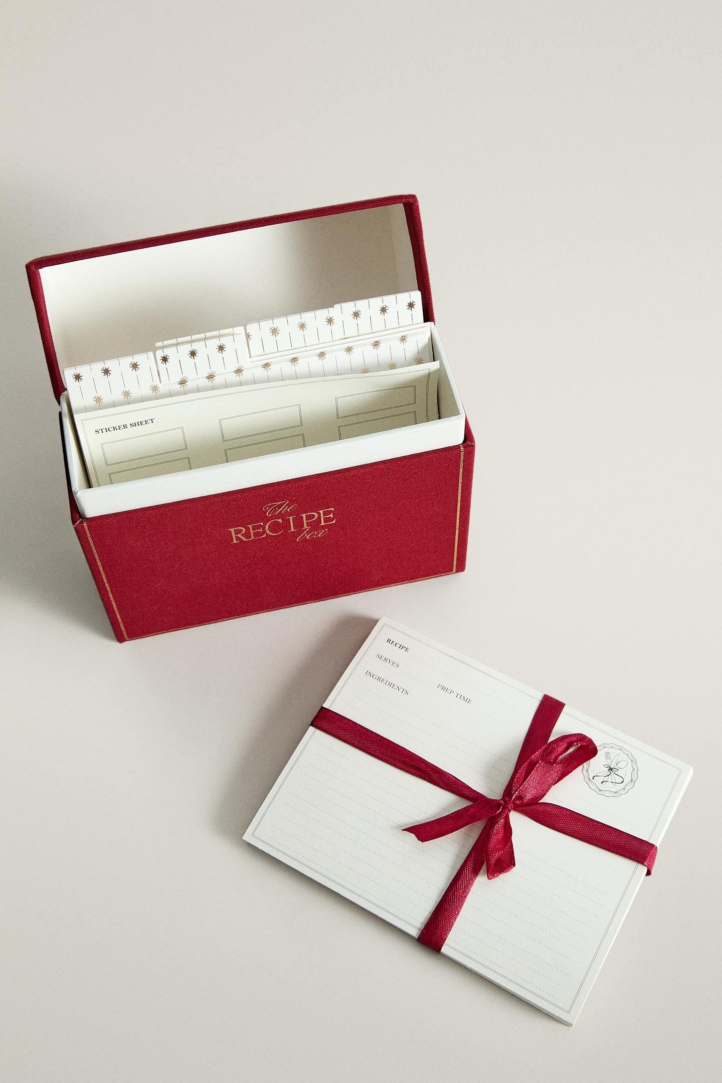 Zara Christmas Recipe Card Box (English), цвет: Красный — фото 4