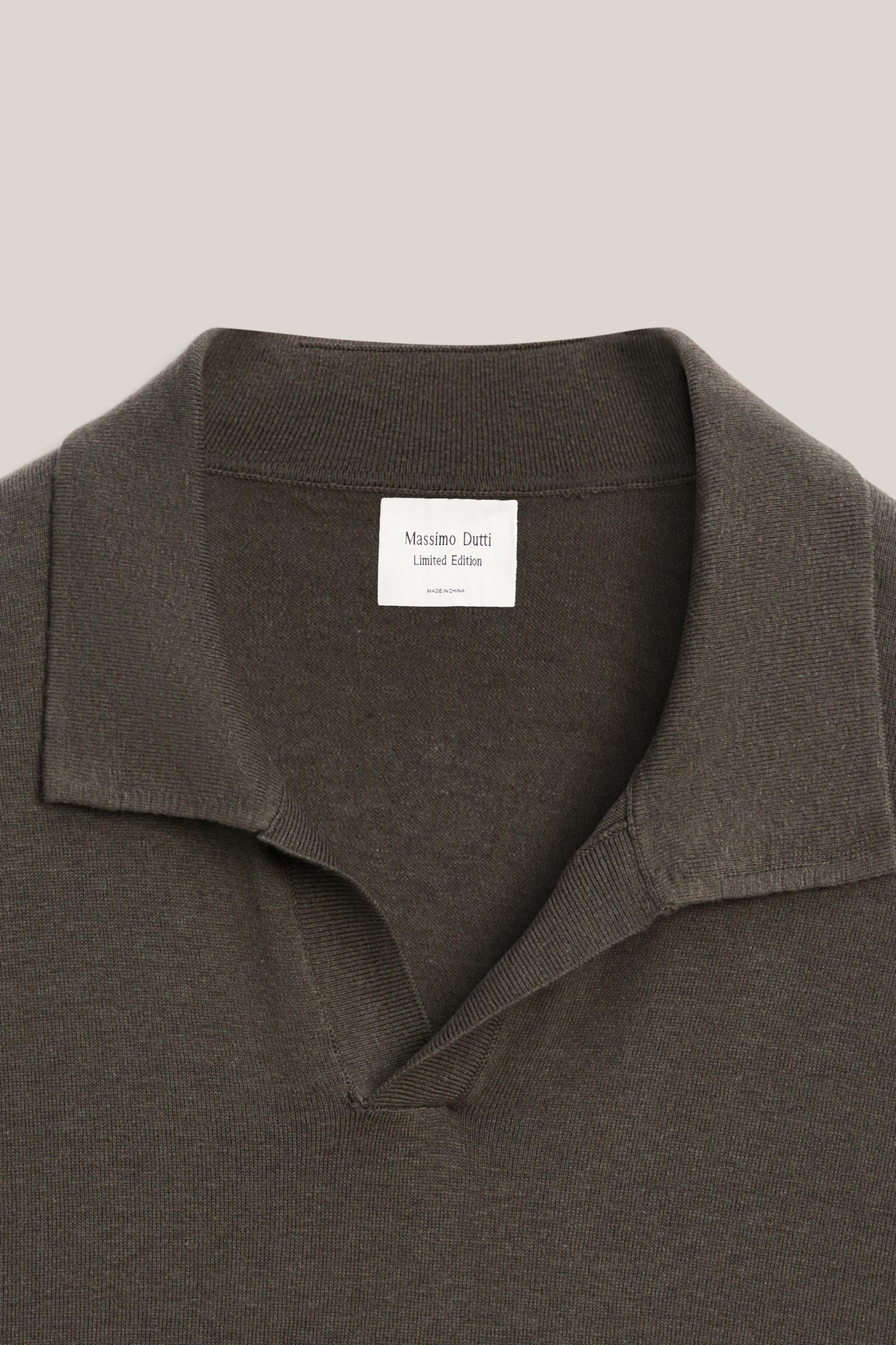 Pull polo maille coton lin - LIMITED EDITION