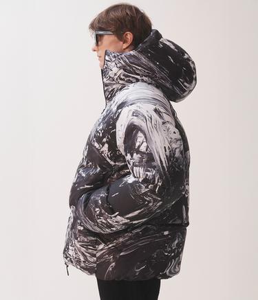 MARIO SORRENTI	DOUDOUNE IMPRIMÉE - Blanc / Noir de Zara - Image 4