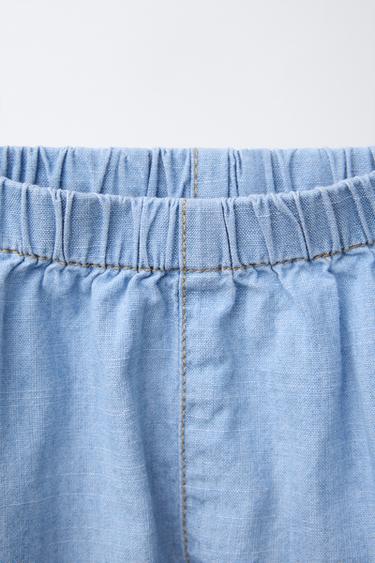 FLOWING DENIM BLOOMERS - Light blue by Zara - Image 2