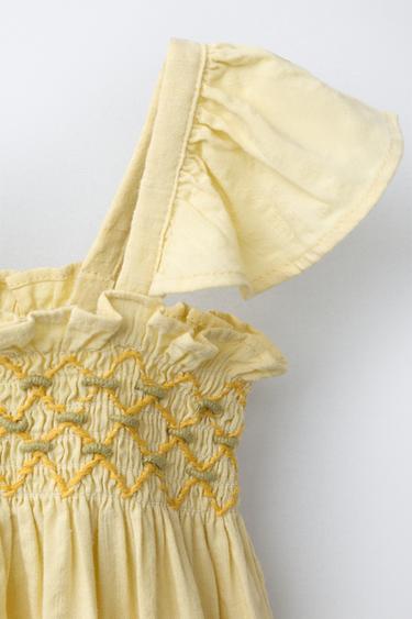 SALOPETTE LONGUE À POMPONS - Jaune clair de Zara - Image 2