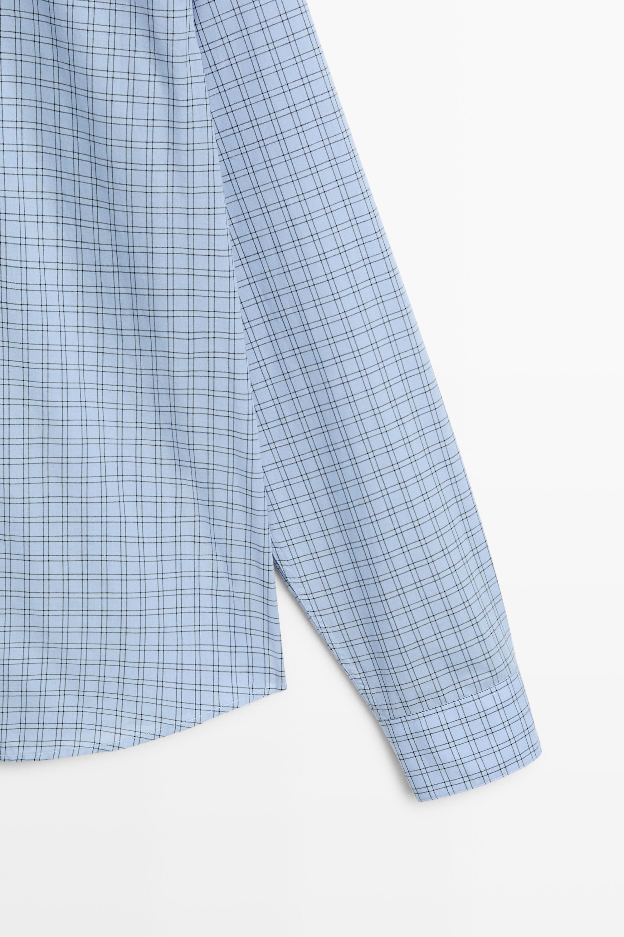 Relaxed fit plaid shirt