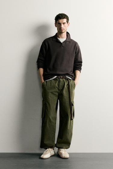 SOFT KNIT POLO SHIRT - Brown by Zara - Image 0