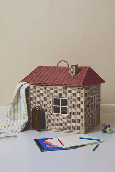 CHILDREN'S HOUSE BASKET - Multicoloured by Zara