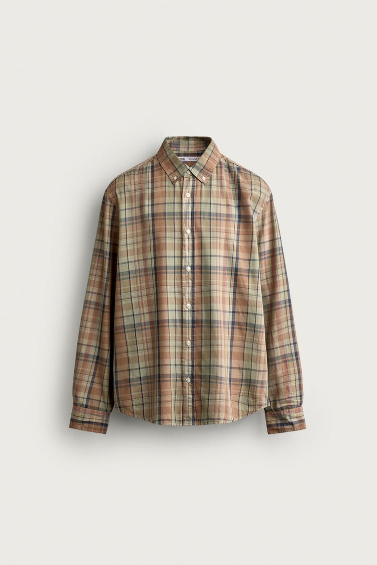 CHECK REGULAR FIT SHIRT