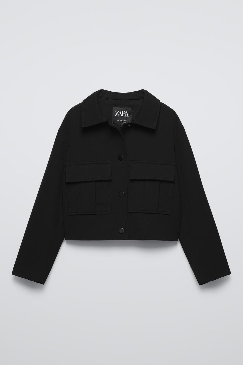 ポケット付きジャケット - ブラック | ZARA Japan / 日本
