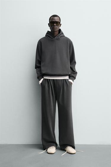 PANTALÓN JOGGER LAVADO SOFT - Azul / Gris de Zara - Imagen 0